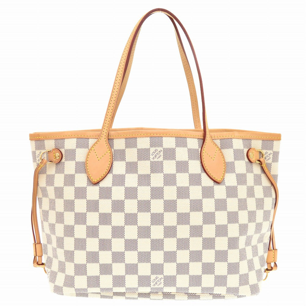 美品 ルイ ヴィトン ネヴァーフルPM ダミエ アズール N51110 トートバッグ LV 0772 【中古】 LOUIS VUITTON