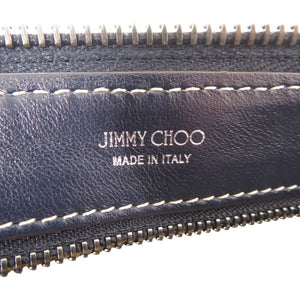 美品 ジミーチュウ キミー JCモノグラム ショルダーバッグ デニム キャンバス ブルー 0953【中古】JIMMY CHOO