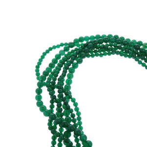 美品 ティファニー ヴィンテージ 7連 チョーカー カラーストーン シルバー925 グリーン ネックレス 緑 0998【中古】TIFFANY&Co.