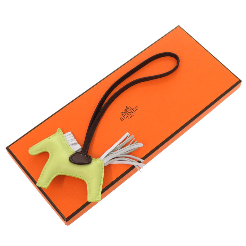 新品同様 エルメス ロデオPM チャーム アミューミロ ジョーヌプルジョン ブループリュム Z刻印(2021年製) バッグチャーム キーホルダー 1006 【中古】 HERMES