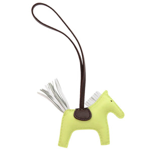 新品同様 エルメス ロデオPM チャーム アミューミロ ジョーヌプルジョン ブループリュム Z刻印(2021年製) バッグチャーム キーホルダー 1006 【中古】 HERMES