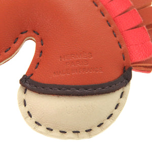 新品同様 エルメス ジージーカマイユ アミューミロ テールバテュー ルージュセリエ クレ バッグチャーム キーホルダー 1072 【中古】 HERMES