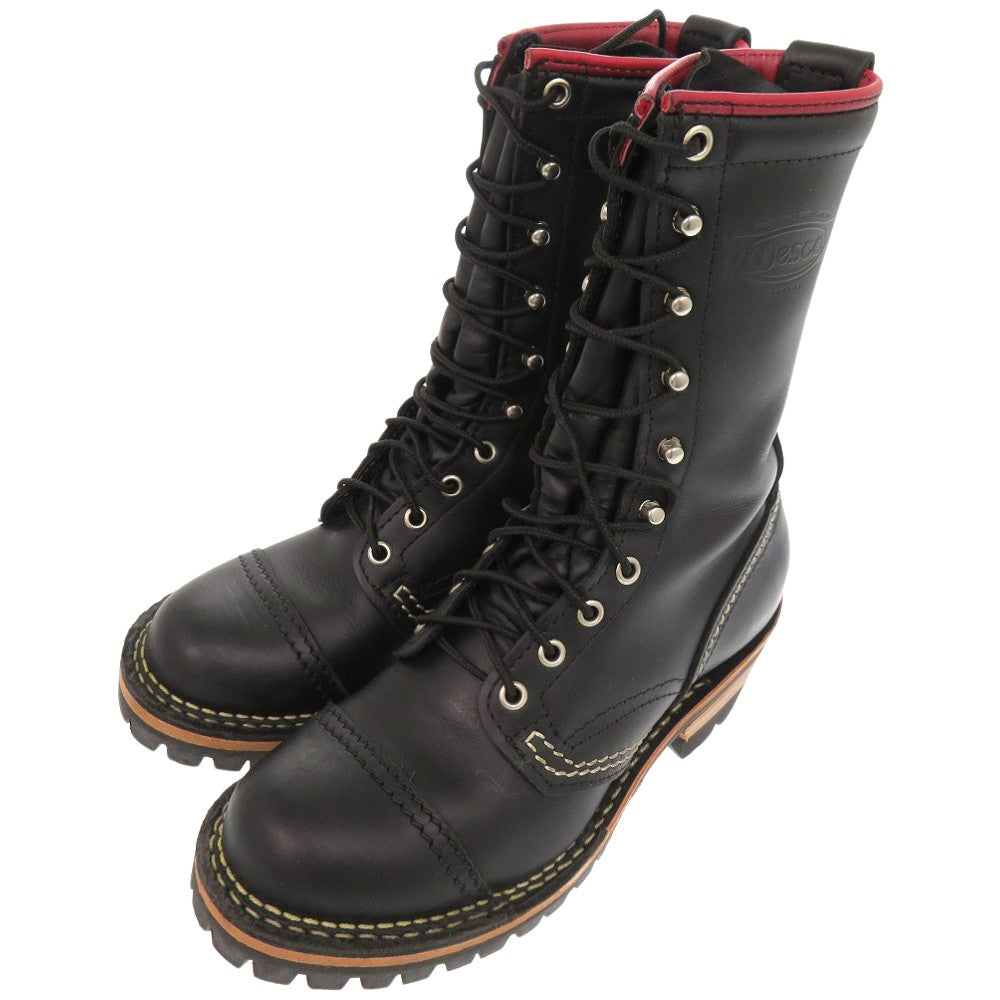 新品同様 ウエスコ カスタム ジョブマスター 23cm ブーツ レザー ブラック 1103【中古】WESCO