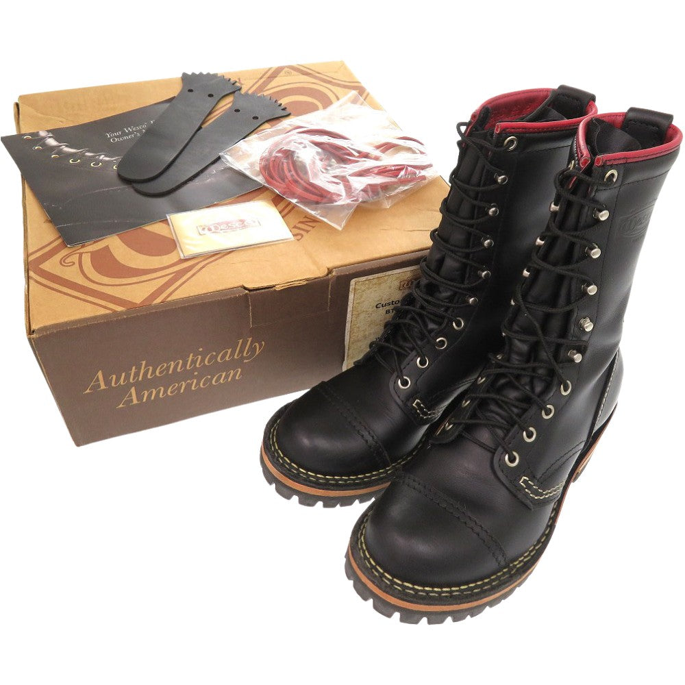 新品同様 ウエスコ カスタム ジョブマスター 23cm ブーツ レザー ブラック 1103【中古】WESCO