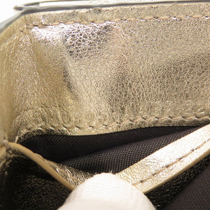 未使用 フェンディ ズッカ コンパクトウォレット レザー ゴールド ゴールド金具 8M0395 三つ折り財布 財布 1105 【中古】 FENDI