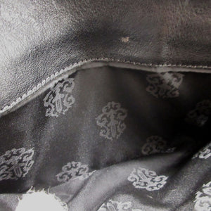 美品 クロムハーツ WAVE WALLET ウェーブウォレット レザー ブラック 黒 長財布 財布 1114【中古】CHROME HEARTS