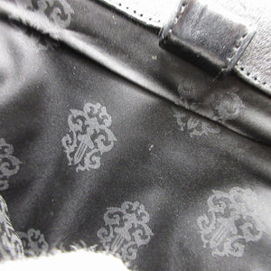 美品 クロムハーツ WAVE WALLET ウェーブウォレット レザー ブラック 黒 長財布 財布 1114【中古】CHROME HEARTS