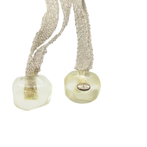 美品 シャネル ココマーク ネックレス プラスチック クリアイエロー 1117【中古】CHANEL