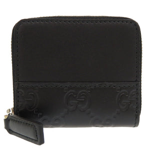 未使用 グッチ ミストラル グッチシマ GG レザー ブラック 408842 コインケース 財布 黒 1122 【中古】 GUCCI メンズ