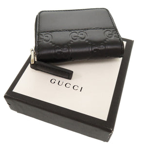 未使用 グッチ ミストラル グッチシマ GG レザー ブラック 408842 コインケース 財布 黒 1122 【中古】 GUCCI メンズ