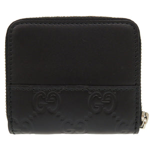 未使用 グッチ ミストラル グッチシマ GG レザー ブラック 408842 コインケース 財布 黒 1122 【中古】 GUCCI メンズ