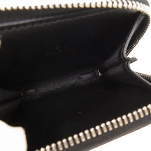 未使用 グッチ ミストラル グッチシマ GG レザー ブラック 408842 コインケース 財布 黒 1122 【中古】 GUCCI メンズ