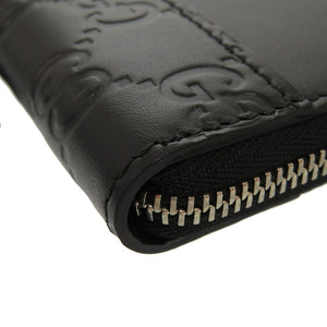 未使用 グッチ ミストラル グッチシマ GG レザー ブラック 408842 コインケース 財布 黒 1122 【中古】 GUCCI メンズ