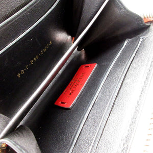 美品 ヴァレンティノ Vロゴ メタルカラー シワ加工 コインケース レザー メタリックピンク 1164【中古】VALENTINO