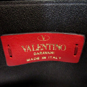 美品 ヴァレンティノ Vロゴ メタルカラー シワ加工 コインケース レザー メタリックピンク 1164【中古】VALENTINO