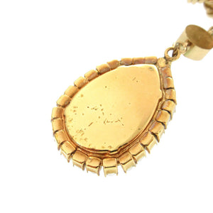 美品 ドルチェ アンド ガッバーナ フラワー モチーフ クリスタル ゴールド ネックレス 1182 【中古 】DOLCE & GABBANA