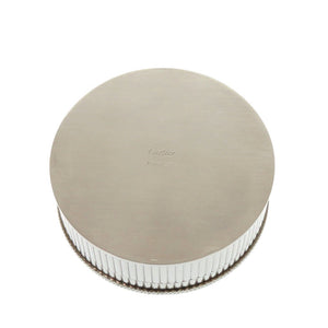 新品同様 カルティエ パーペチュアルカレンダー 2000個限定 万年カレンダー 小物入れ ステンレススチール シルバー 1183【中古】CARTIER