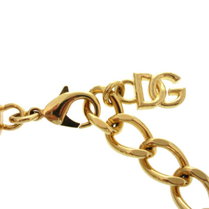 美品 ドルチェアンドガッバーナ DG D&G ネックレス クリスタル/メタル ゴールド 1187【中古】DOLCE&GABBANA