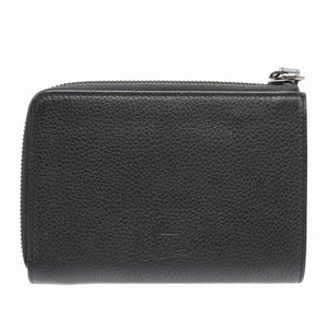 美品 クリスチャンルブタン 3175117 ティノス エンブレム スタッズ レザー ブラック 黒 レッド 赤 L字ファスナー財布 財布 1200【中古】Christian Louboutin