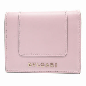 美品 ブルガリ セルペンティ コンパクトウォレット レザー ピンク 3つ折り財布 財布 1204【中古】BVLGARI