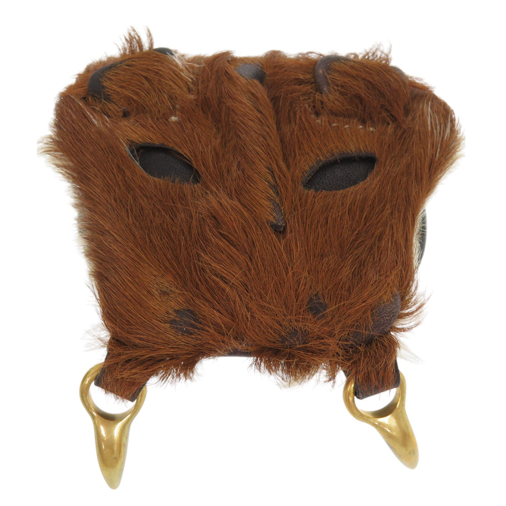 美品 ヴィヴィアン ウエストウッド ライオン ハラコ ブラウン コインケース 財布 茶 1253 【中古】 Vivienne Westwood