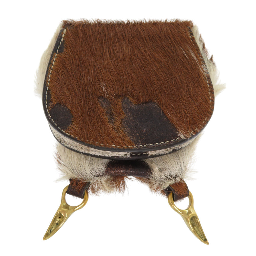 美品 ヴィヴィアン ウエストウッド ライオン ハラコ ブラウン コインケース 財布 茶 1253 【中古】 Vivienne Westwood