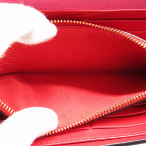 美品 バレンチノ ロックスタッズ レザー ピンク レッド 赤 2つ折り長財布 財布 1259【中古】VALENTINO GARAVANI