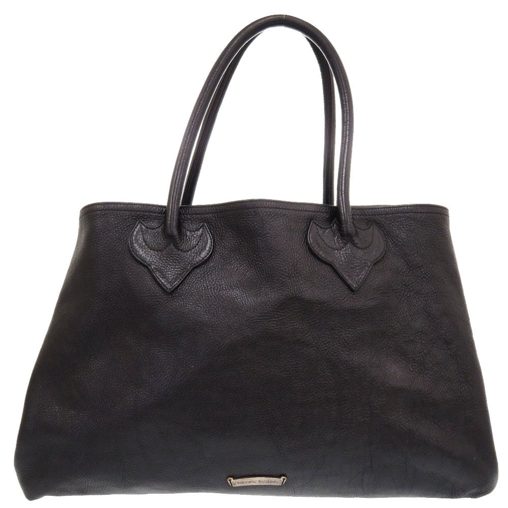 クロムハーツ 3セメタリークロスパッチ レザー ブラック トートバッグ 1289 【中古】 CHROME HEARTS メンズ