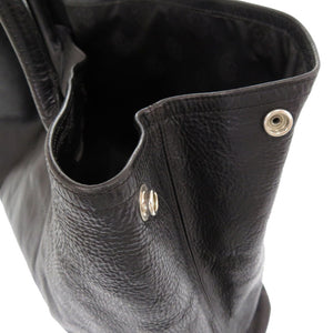 クロムハーツ 3セメタリークロスパッチ レザー ブラック トートバッグ 1289 【中古】 CHROME HEARTS メンズ