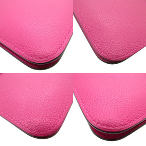 新品同様 エルメス ドゴンGM A刻印(2017年製) エバーカラー ローズパープル 長財布 財布 1353【中古】HERMES