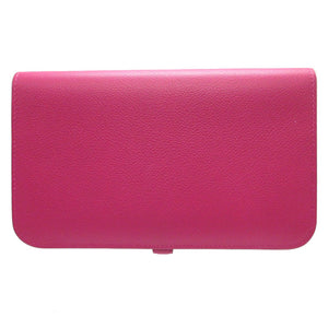 新品同様 エルメス ドゴンGM A刻印(2017年製) エバーカラー ローズパープル 長財布 財布 1353【中古】HERMES