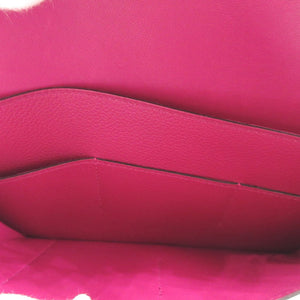 新品同様 エルメス ドゴンGM A刻印(2017年製) エバーカラー ローズパープル 長財布 財布 1353【中古】HERMES