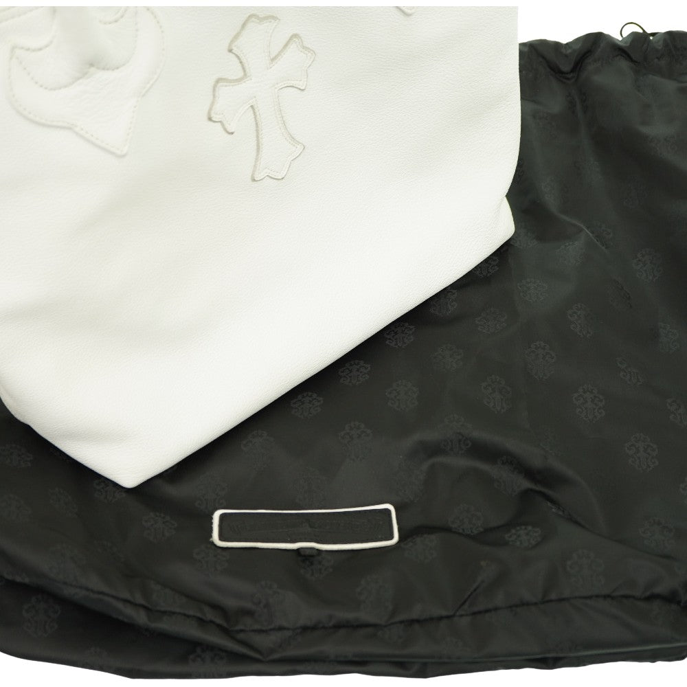 クロムハーツ FSトート トートバッグ レザー ホワイト 白 1376【中古】CHROME HEARTS
