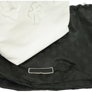 クロムハーツ FSトート トートバッグ レザー ホワイト 白 1376【中古】CHROME HEARTS