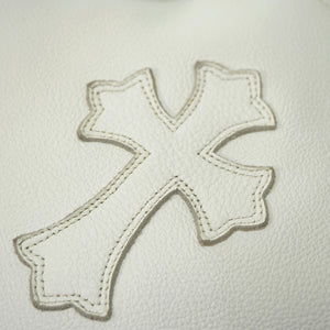 クロムハーツ FSトート トートバッグ レザー ホワイト 白 1376【中古】CHROME HEARTS