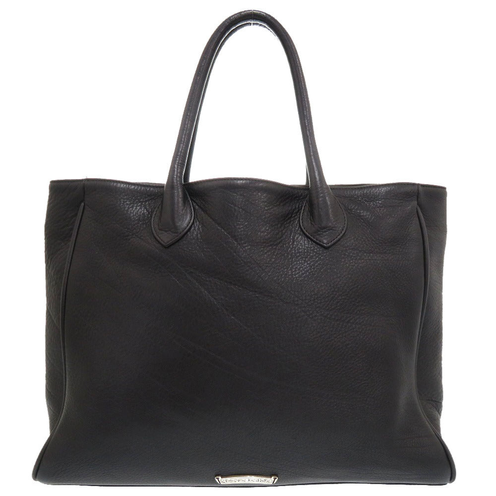 美品 クロムハーツ レディ リン ラージクロス レザー ブラック LADY LYNN トートバッグ 黒 1377 【中古】 CHROME HEARTS メンズ