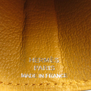 美品 エルメス クロシェット クレトレサージュ C刻印(2018年製) ヴォーエプソン アプリコット ローズアザレ ジョーヌアンブル バッグチャーム キーホルダー 1401【中古】HERMES