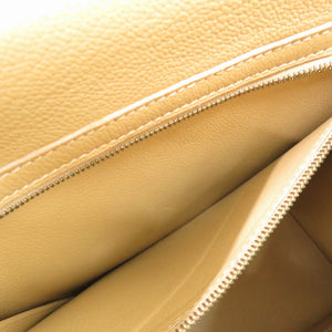 美品 エルメス ルーシーMM ボックスカーフ シェーブル ベージュ トートバッグ 1430 【中古】 HERMES