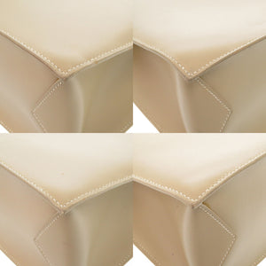 美品 エルメス ルーシーMM ボックスカーフ シェーブル ベージュ トートバッグ 1430 【中古】 HERMES