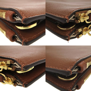 新品同様 ラルフローレン レザー ブラウン 茶色 ショルダーバッグ 1502【中古】RALPH LAUREN