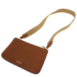 新品同様 ラルフローレン レザー ブラウン 茶色 ショルダーバッグ 1502【中古】RALPH LAUREN