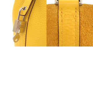 エルメス ピコタンロックPM トリヨンクレマンス ソレイユ シルバー金具 □M刻印 ハンドバッグ 黄 1504 【中古】 HERMES