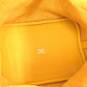 エルメス ピコタンロックPM トリヨンクレマンス ソレイユ シルバー金具 □M刻印 ハンドバッグ 黄 1504 【中古】 HERMES