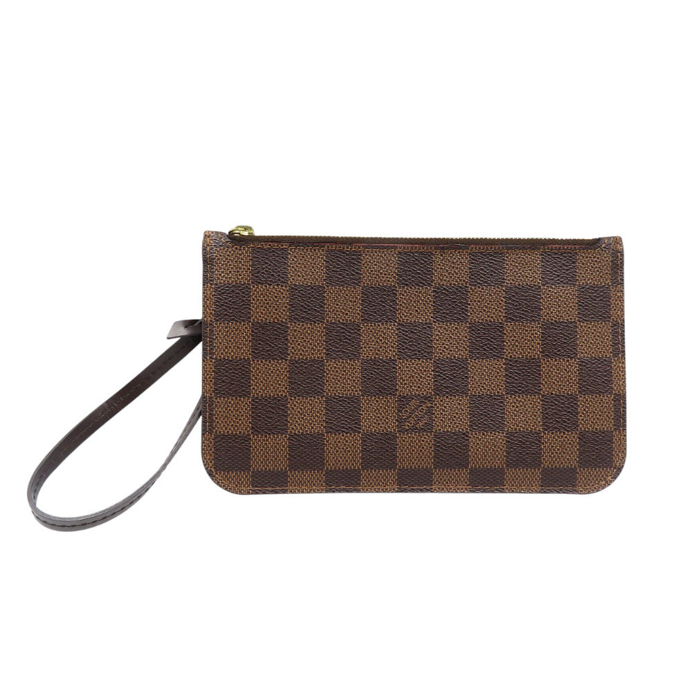 ルイヴィトン ダミエ ネヴァーフルポーチ PM用 ダミエキャンバス ゴールド金具 ブラウン ポーチ 1508【中古】LOUIS VUITTON
