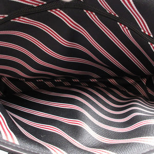 新品同様 ハンティングワールド ブルックスブラザーズ コラボ バチュークロス レザー ネイビー 紺 ブラック 黒 ショルダーバッグ 1584【中古】HUNTING WORLD