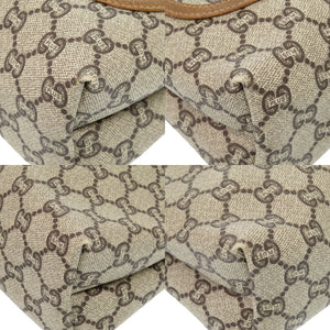 グッチプラス PVC キャンバス ベージュ トートバッグ 1592 【中古】 GUCCI PLUS メンズ