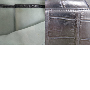 キタムラ マットクロコ トートバッグ ブラック 1610【中古】Kitamura