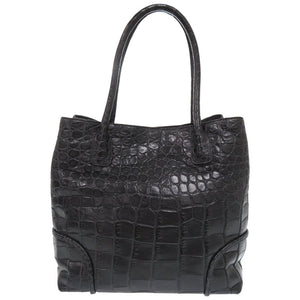 キタムラ マットクロコ トートバッグ ブラック 1610【中古】Kitamura
