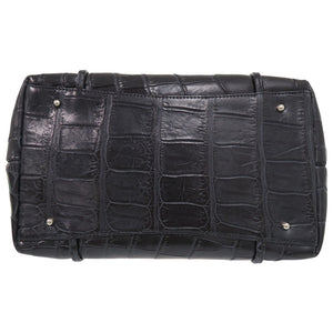 キタムラ マットクロコ トートバッグ ブラック 1610【中古】Kitamura