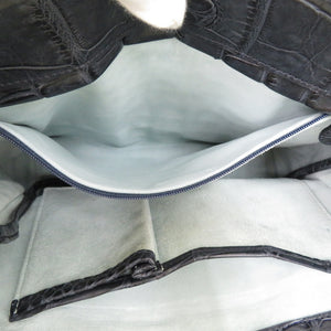 キタムラ マットクロコ トートバッグ ブラック 1610【中古】Kitamura